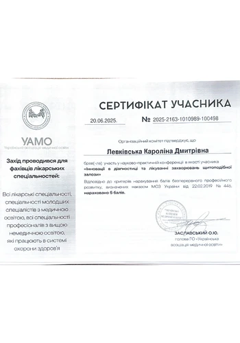Левківська Кароліна Дмитрівна