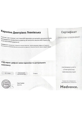 Левківська Кароліна Дмитрівна